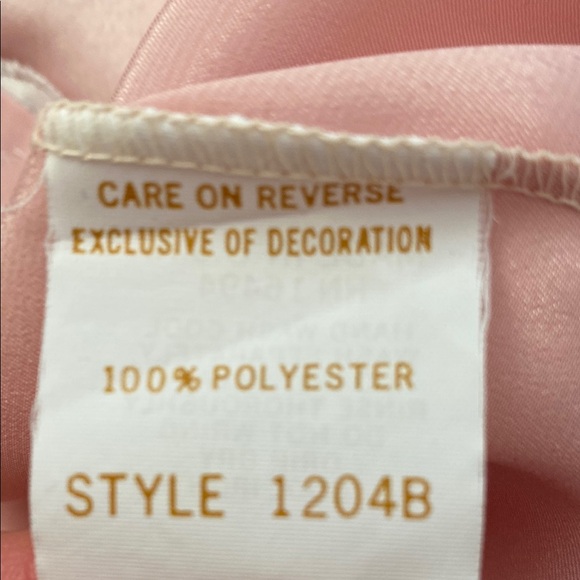 Vintage Givenchy Pink Satin Robe with Lace Trim - Picture 8 of 11